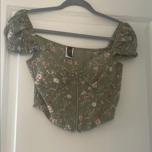 Floral Corset Top